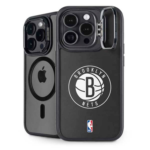 NBA Brooklyn Nets Distressed iPhone 15 Pro Kickstand Case